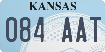 KS license plate 084AAT