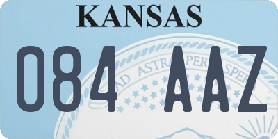 KS license plate 084AAZ