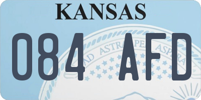 KS license plate 084AFD
