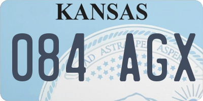 KS license plate 084AGX