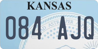 KS license plate 084AJQ
