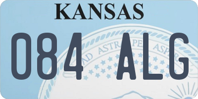 KS license plate 084ALG