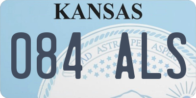 KS license plate 084ALS