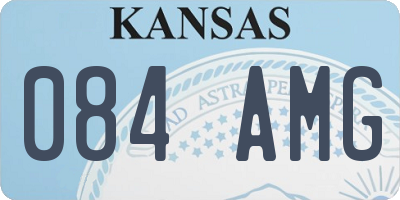 KS license plate 084AMG