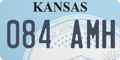 KS license plate 084AMH