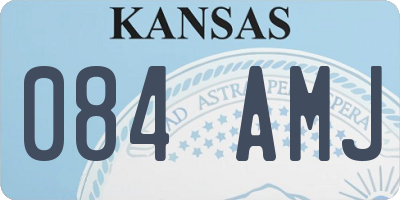KS license plate 084AMJ