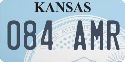 KS license plate 084AMR