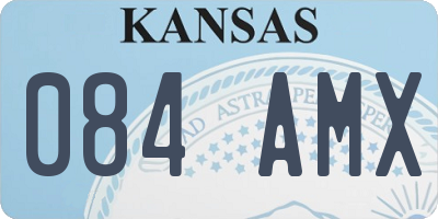 KS license plate 084AMX
