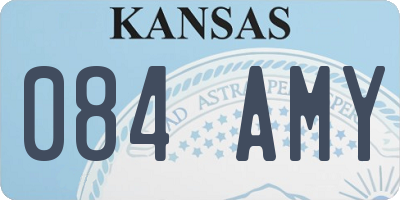 KS license plate 084AMY