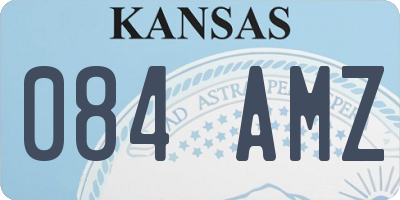 KS license plate 084AMZ