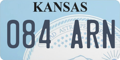 KS license plate 084ARN