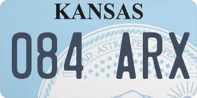 KS license plate 084ARX