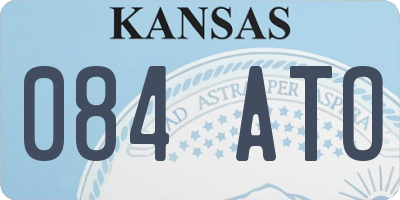 KS license plate 084ATO