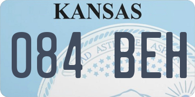 KS license plate 084BEH