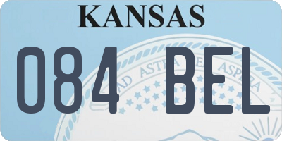 KS license plate 084BEL