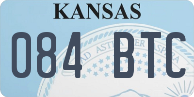 KS license plate 084BTC