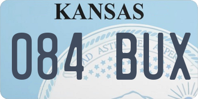 KS license plate 084BUX