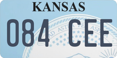 KS license plate 084CEE
