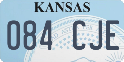 KS license plate 084CJE