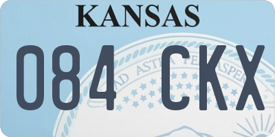 KS license plate 084CKX