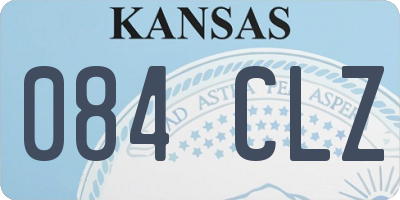 KS license plate 084CLZ