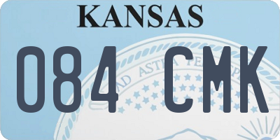 KS license plate 084CMK
