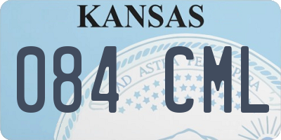 KS license plate 084CML