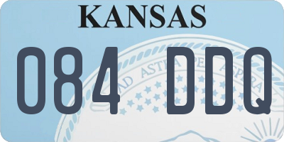 KS license plate 084DDQ