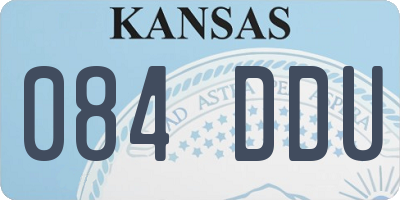 KS license plate 084DDU