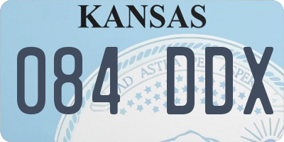 KS license plate 084DDX