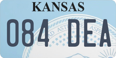 KS license plate 084DEA