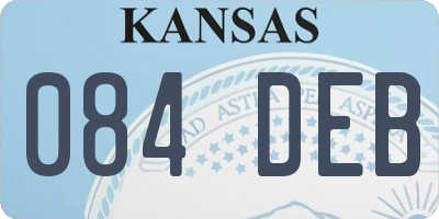 KS license plate 084DEB