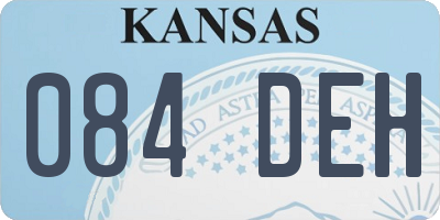 KS license plate 084DEH