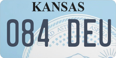 KS license plate 084DEU
