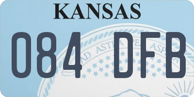 KS license plate 084DFB