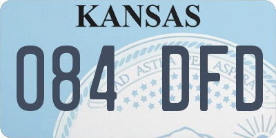 KS license plate 084DFD