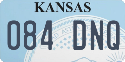 KS license plate 084DNQ