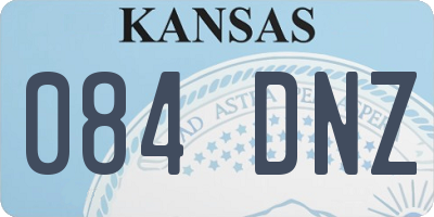 KS license plate 084DNZ
