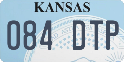 KS license plate 084DTP