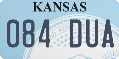 KS license plate 084DUA