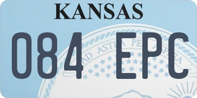 KS license plate 084EPC