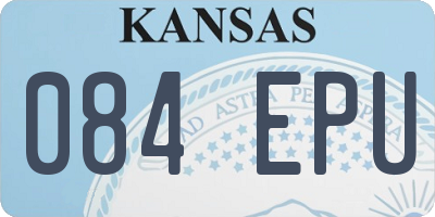 KS license plate 084EPU