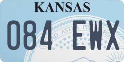 KS license plate 084EWX