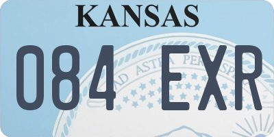 KS license plate 084EXR