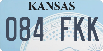 KS license plate 084FKK