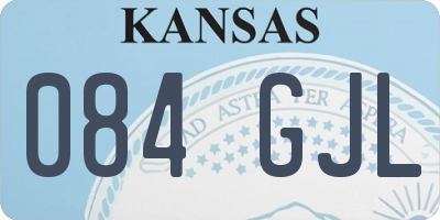 KS license plate 084GJL