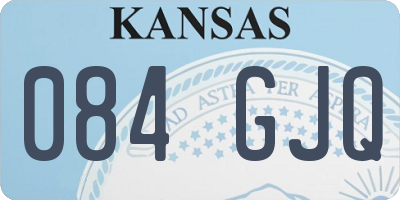 KS license plate 084GJQ