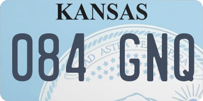 KS license plate 084GNQ