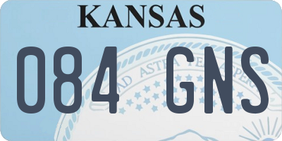 KS license plate 084GNS