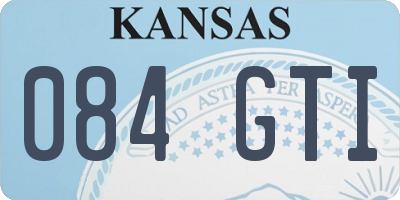 KS license plate 084GTI